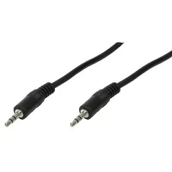LogiLink 3.5mm - 3.5mm, 1m Audio-Kabel Schwarz
