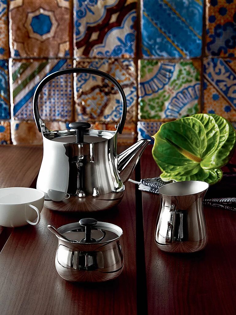 Alessi Rahmkännchen Cha 210ml Edelstahl silber B