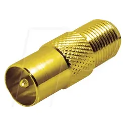 MATR FF18GL - IEC (Coax) Stecker > F Buchse