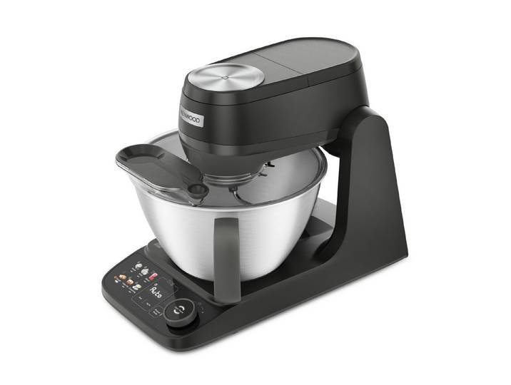 KENWOOD Küchenmaschine KHC40.080BK Smart-Touch mit Auto Sense Teigprogramm, integr. 1g Waage, 1000W, Schwarz, 1000 W, 4,3 l Schüssel, 4,3 L, Zerkleinerer, Entsafter, Mixer, Fleischwolf