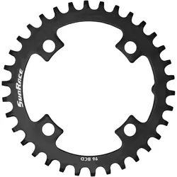 Sunrace Kettenblatt MS 36 Zähne schwarz