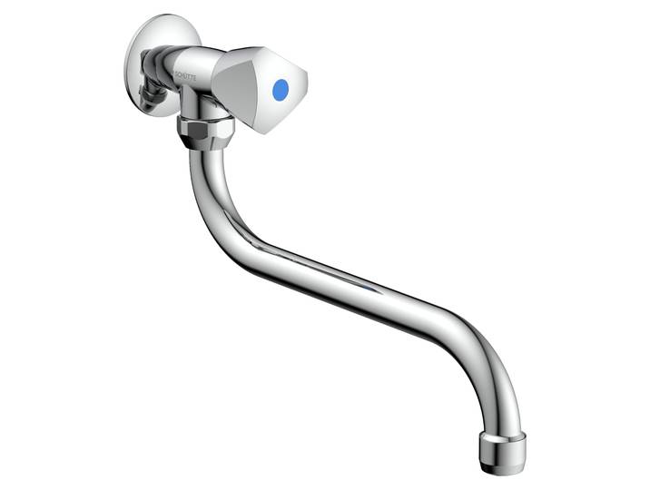 SCHÜTTE Kaltwasserhahn CARNEO, Wasserhahn Wandmontage, Wasserhahn Kaltwasser in Chrom
