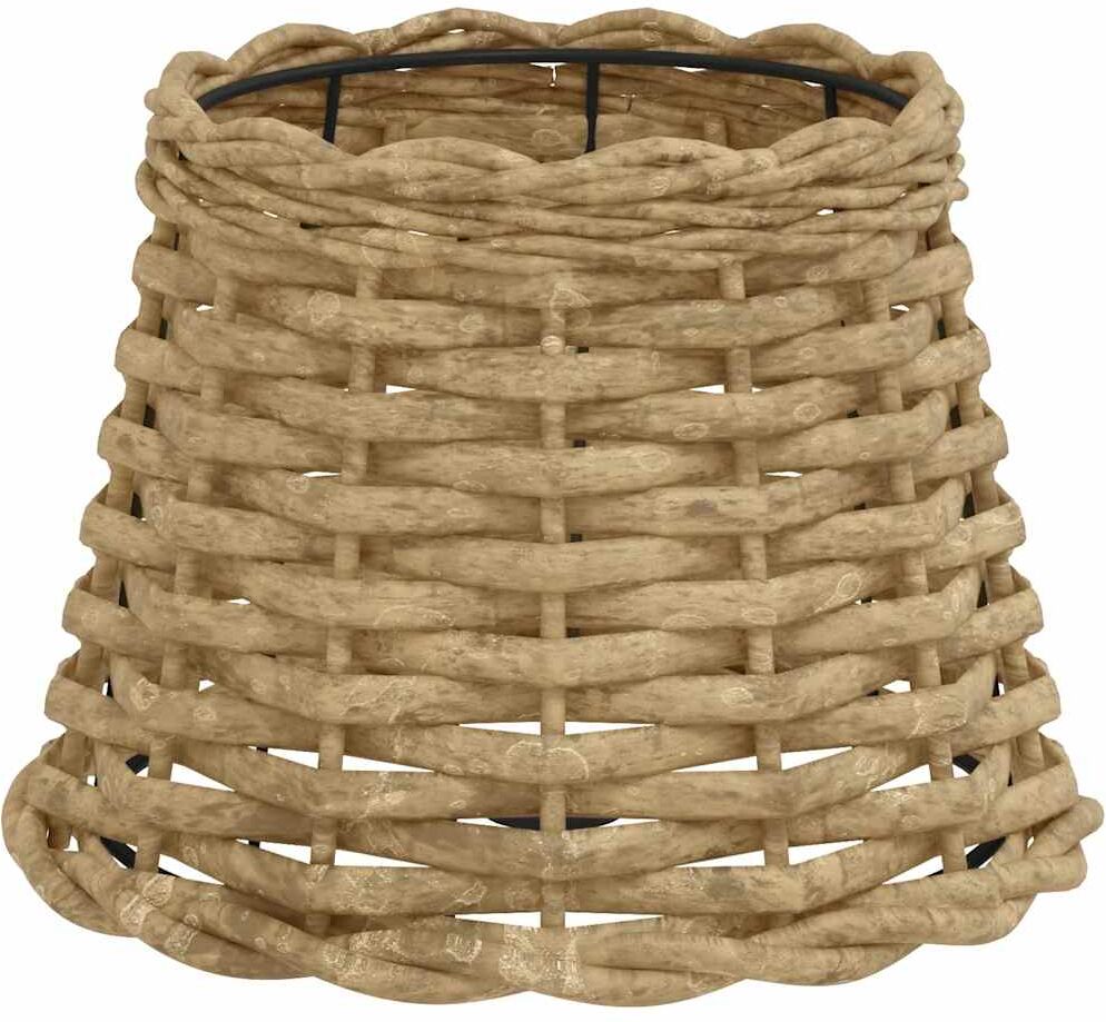 vidaXL Abat-jour marron Ø20x15 cm osier