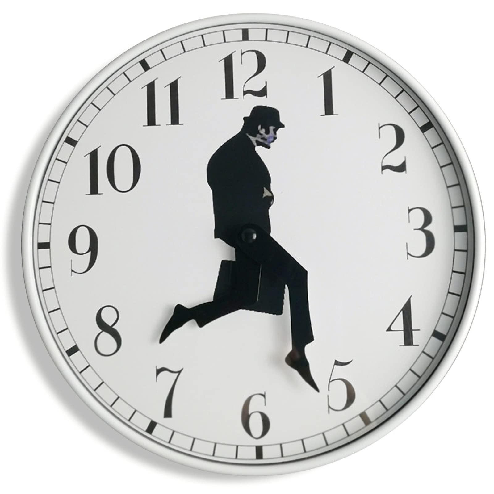 Dripio Wandklok Ministry of Silly Walks, Wit, Analoog, Diameter: 25 cm