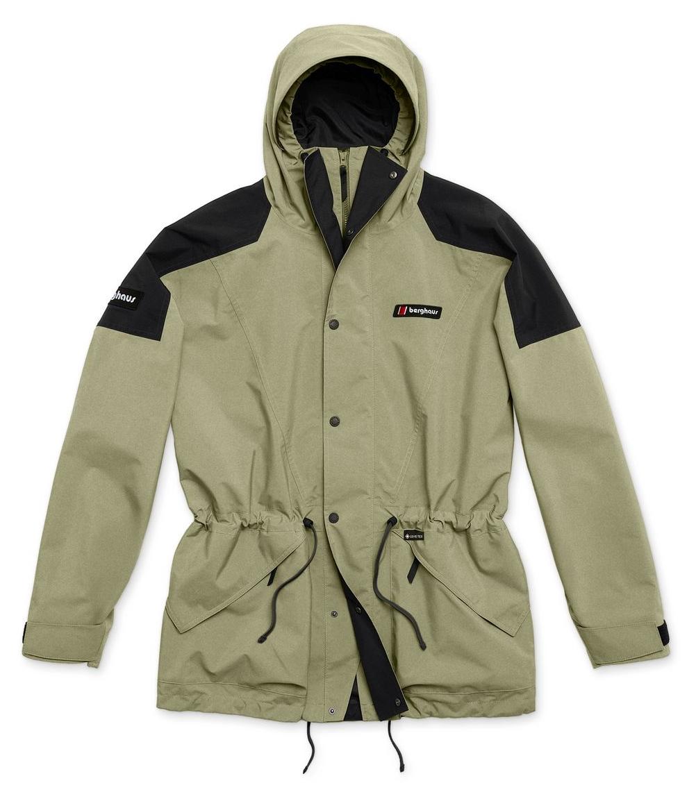 Meru Mountain Jacket (Unisex) - wasserdichte GORE-TEX-Jacke im Retro-Look - Berghaus, Farbe:Dapple/Jet Black (GRN/BLK), Größe:UK XL // DE 55