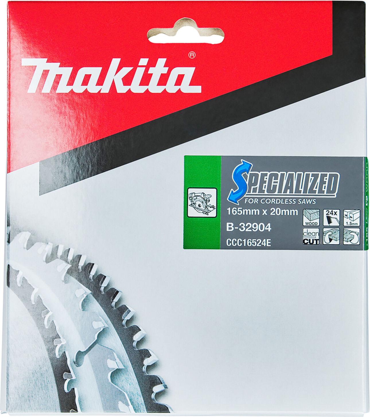 Makita Sägeblatt SPECIALIZED 165x20x24Z (B-32904)