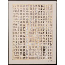 KARE DESIGN Wandbild 92 x 122,5 cm Glitter Curtain 56154 Holz Beige