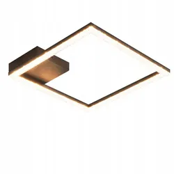 DECKENLEUCHTE LED Warmweiß Kristall Metall Wohnzimmer Flur 30CM Deckenlampe