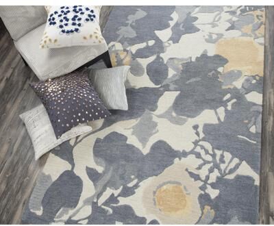 Rizzy Home Connie Post Collection Botanica Wool Rugl