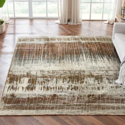 KALATY Radiant Horizon Abstract Area Rug