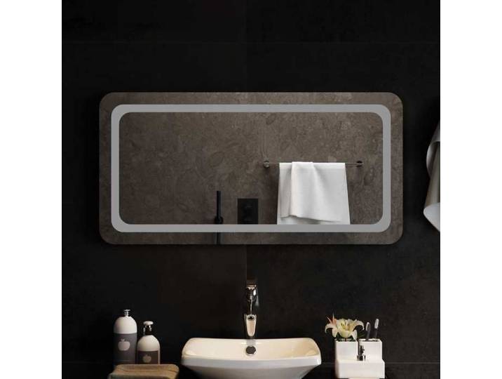 ELORAN®Miroir de salle de bain LED avec miroir - Transparent - 100x50 cm - Accessoire salle de bain Moderne_00419845