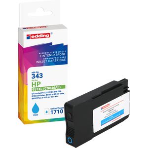 Edding kompatibel für HP 951XL, CN046AE, 1710 Seiten, cyan  Tinte EDD-343