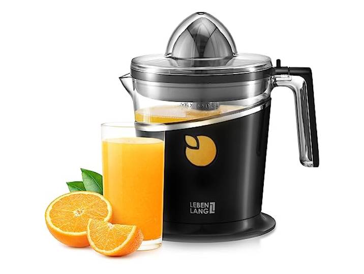 LEBENLANG Citruspers Elektrisch 800ml & Verstelbare Zeef - Sinaasappelpers, Citroenpers, Fruitpers I Sinaasappelpers Elektrisch Citrus Juicer Elektronisch Orange Juicer Machine