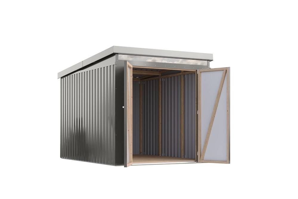 KARIBUHOLZT GH Iridium 2,5 graualuminium 206x289x213cm 16988356