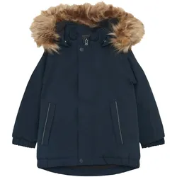 Colorkids Winterjacke mit abnehmbarer Kapuze Fake Fur, blau, 104