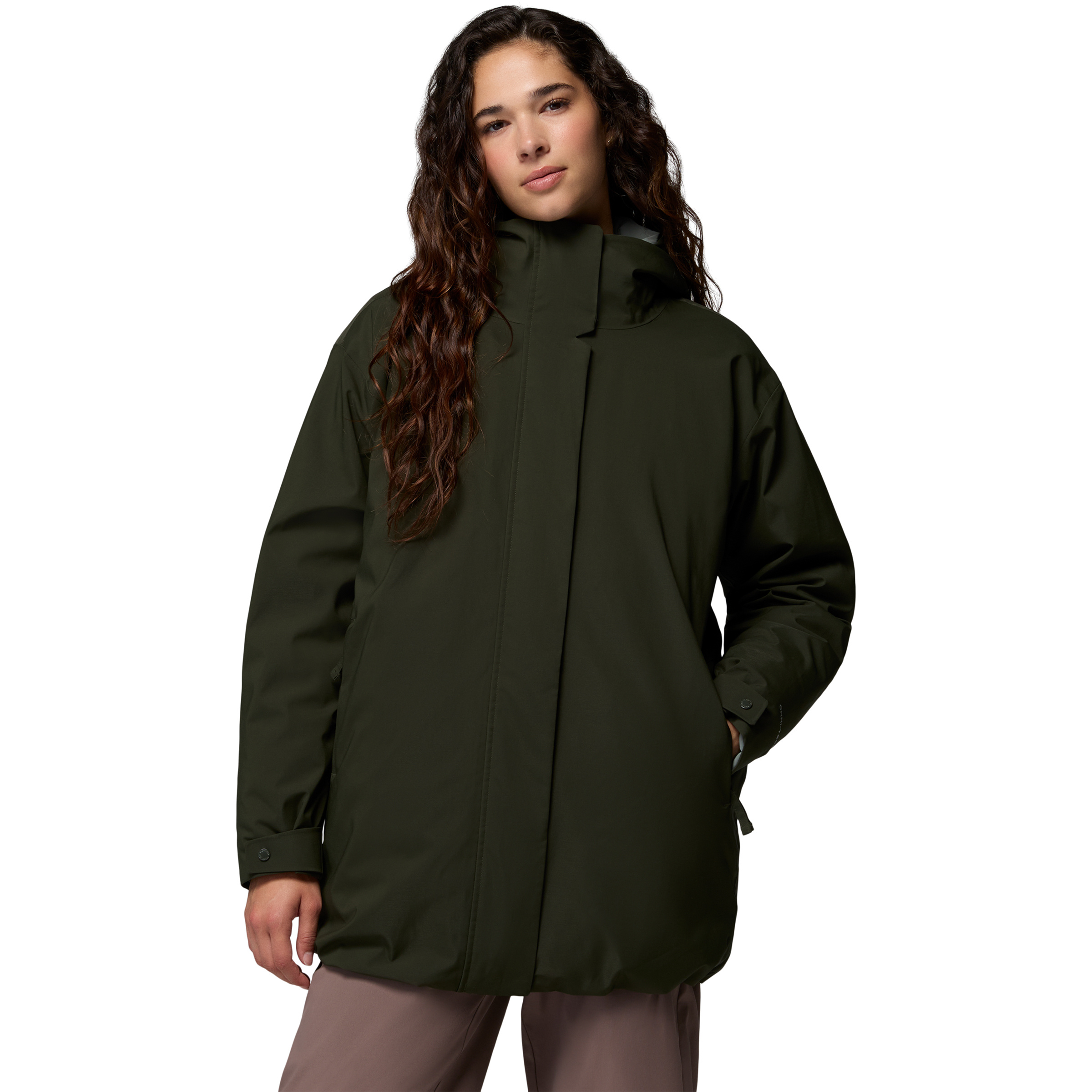 Columbia Amaze Puff Interchange Parka Damen Doppeljacke gruen Größe L Lifestyle Winddicht Daune