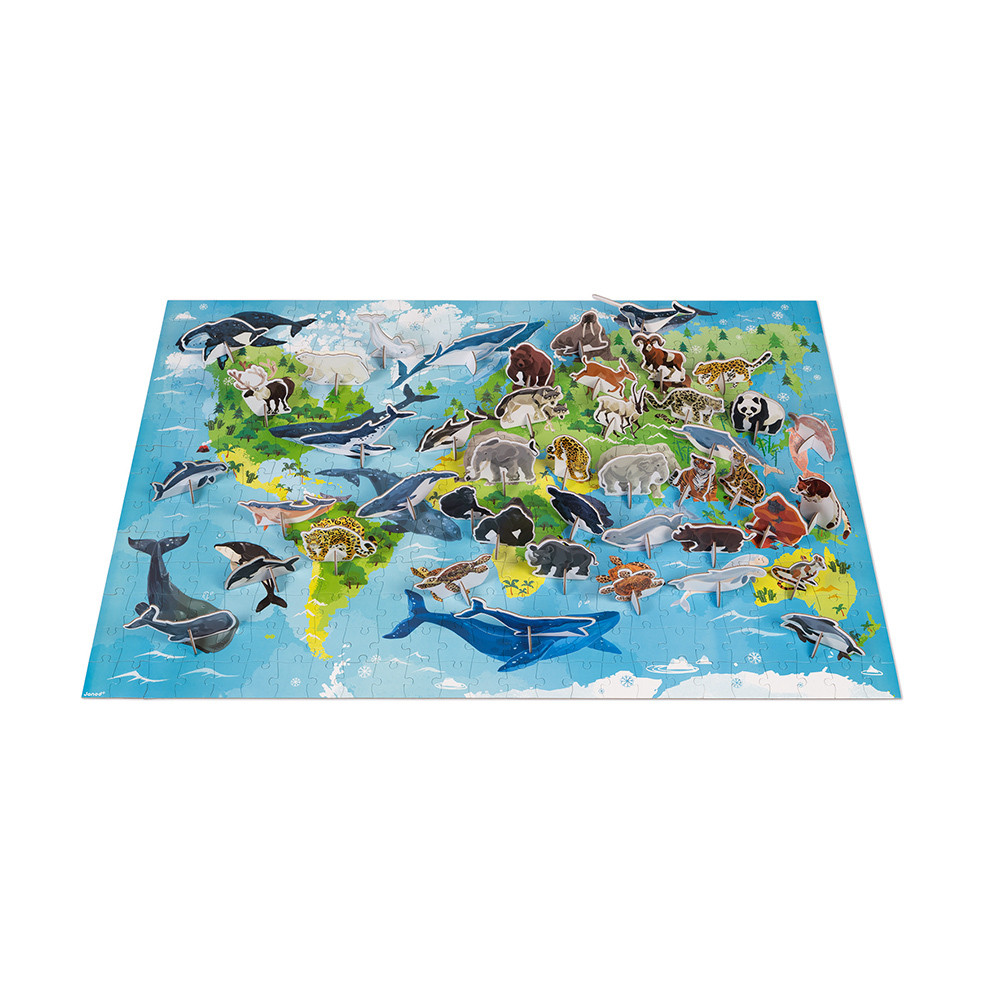 Janod WWF leerpuzzel bedreigde diersoorten