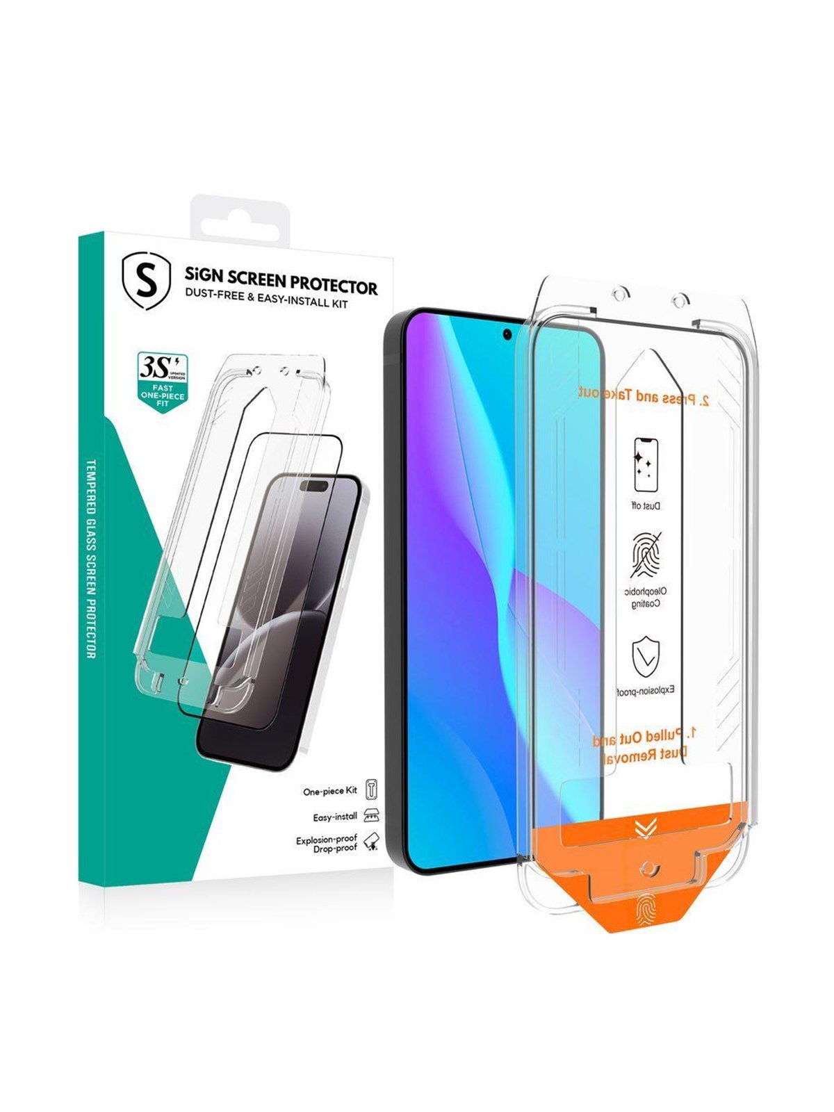 SiGN Screen Protector Samsung Galaxy S23 - EZ Apply with dust free applicator