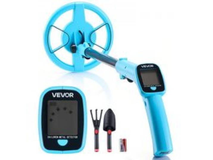 VEVOR Metalldetektor 101,6 mm, Metallsuchgerät, Golddetektor mit LCD-Display, 152,4 mm IP68 Wasserdichte Suchspule, Einstellbarer Suchbereich von 65 bis 92 cm für die Goldexploration