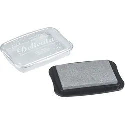 3x Knorr Prandell, Stempel, KNORR Stempelkissen Delicata 10x7cm 211511920 silber