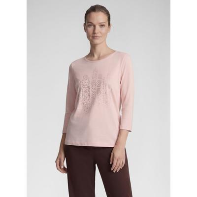 Print-Shirt RABE "T-Shirt", Damen, Gr. 46, rosa, Obermaterial: 100% Baumwolle, unifarben, tailliert, Shirts