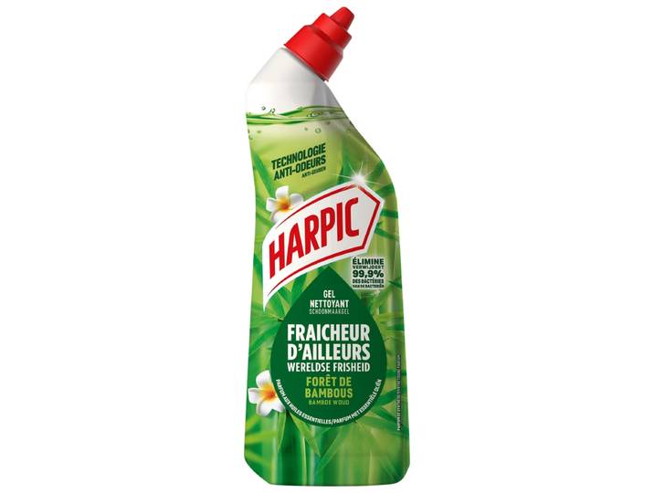 HARPIC Gel WC désinfectant anti-odeurs anticalcaire Forêt de Bambou 750 ml