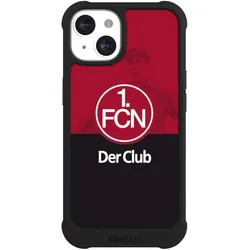 Nivocase Hülle für Apple iPhone 13 Stossfeste Handyhülle NIVOmax Case Schwarz 1. FC Nürnberg Der Club (Apple iPhone 13), Smartphone Hülle, Schwarz