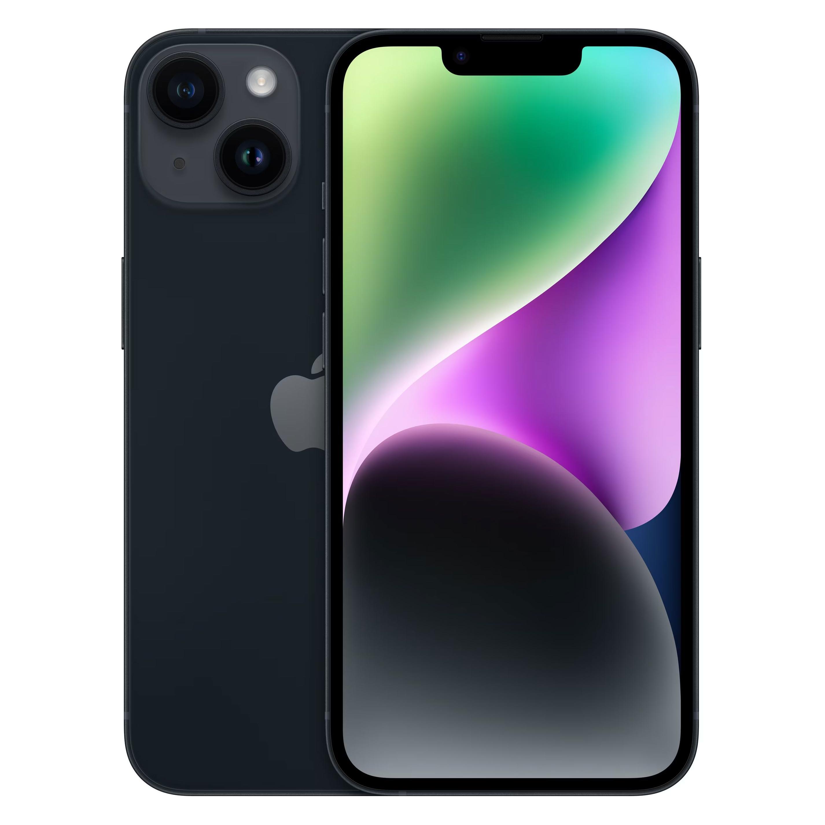 Apple iPhone 14 (512 GB, Midnight, 6.10", SIM + eSIM, 5G) (MPWW3ZD/A)