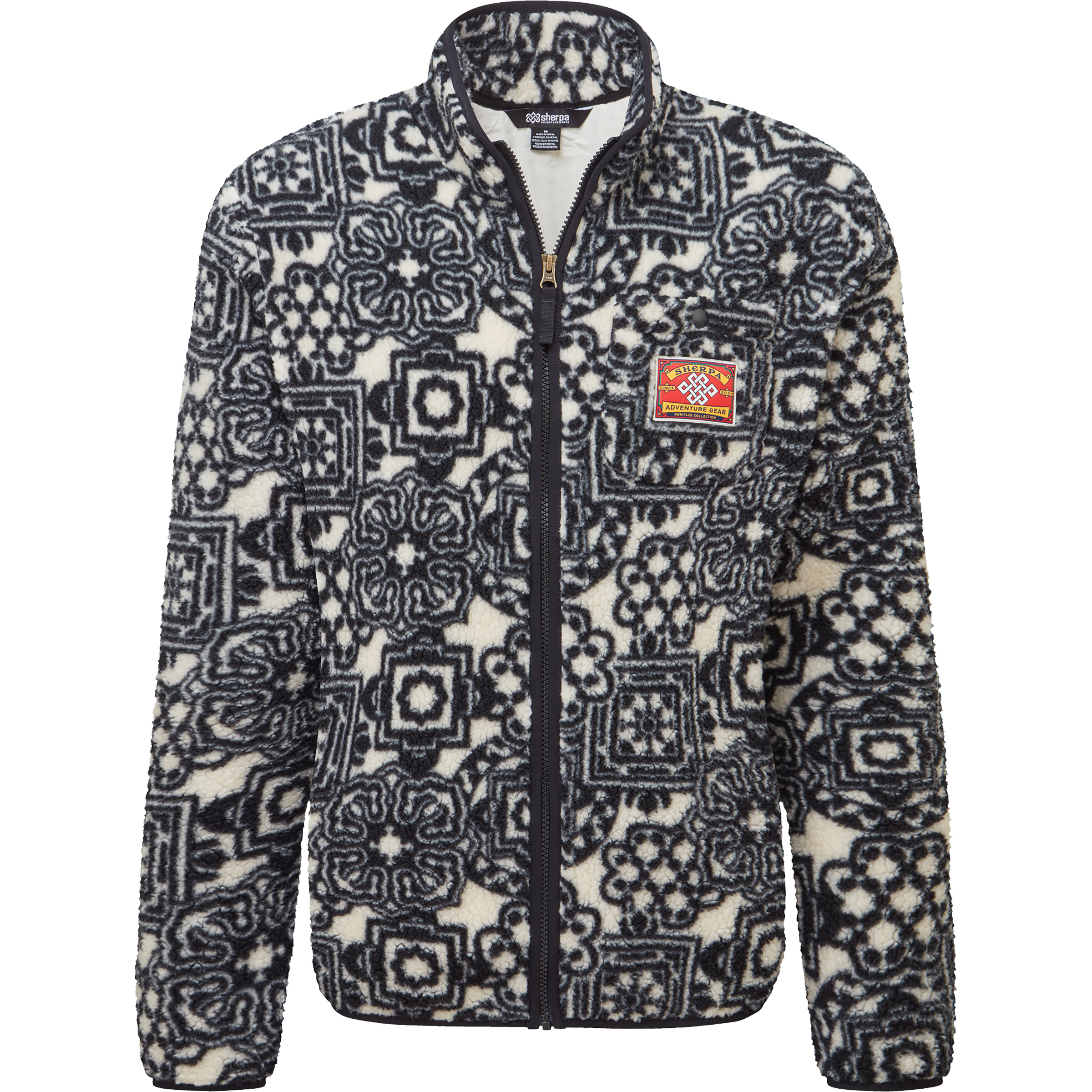 Sherpa Adventure Gear Tarcho Printed Damen Fleecejacke grau Größe XS Lifestyle Schnell trocknend