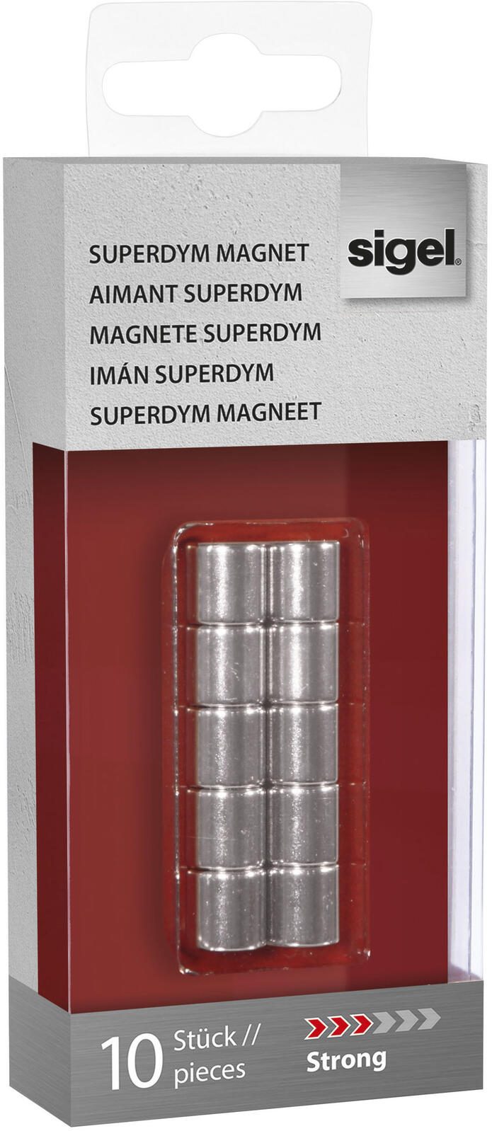 SIGEL Magnete Ø 1,0 x 1,0 silber BA701
