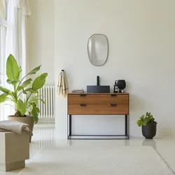 Badezimmer-Waschtisch Urban aus Akazienholz 100