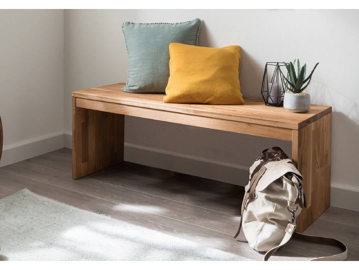 Bank 120x45cm 'Stockholm' Wildeiche massiv