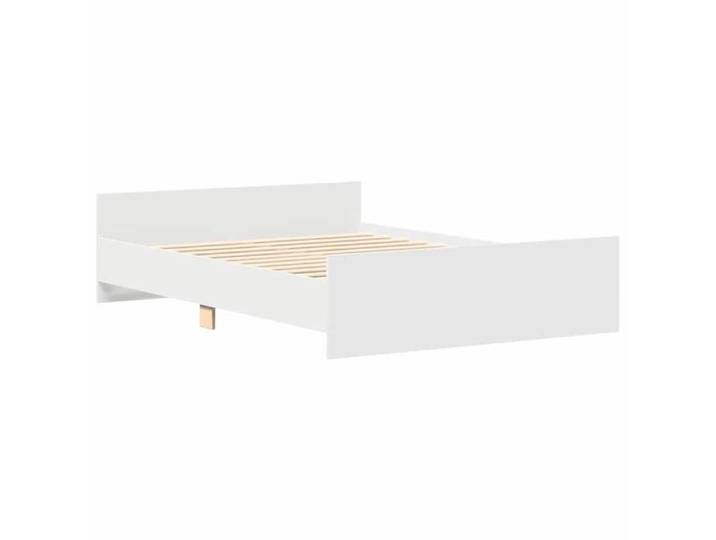 (En Promotion)Lit 2 PERSONNES 120x190cm Cadre de lit Contemporain sans matelas blanc 120x190cm L998408
