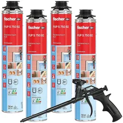 Aktionspaket Pistolenschaum mit Schaumpistole PUP M4 black