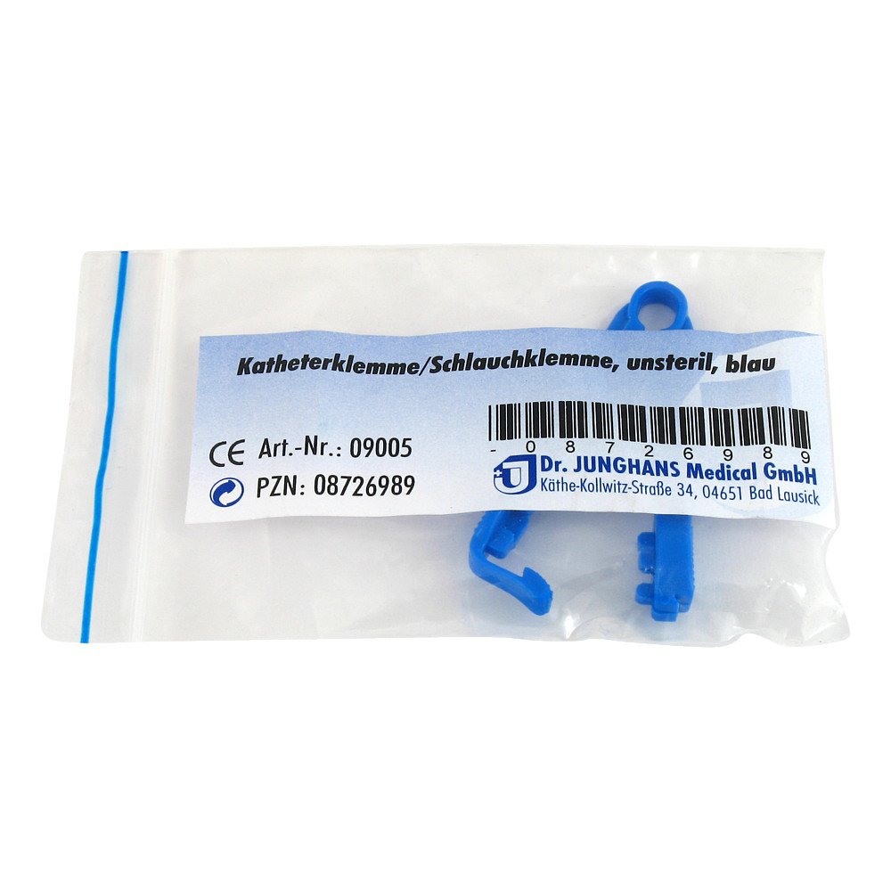 Dr. Junghans Medical GmbH Katheter Klemme blau unsteril 08726989