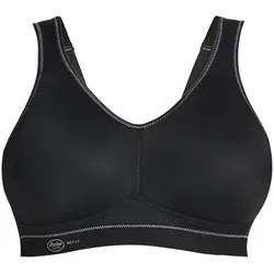 Anita Active Damen Sport-BH - Light & Firm, Bustier, atmungsaktiv, Mikrofaser, extra leicht Schwarz / 90C