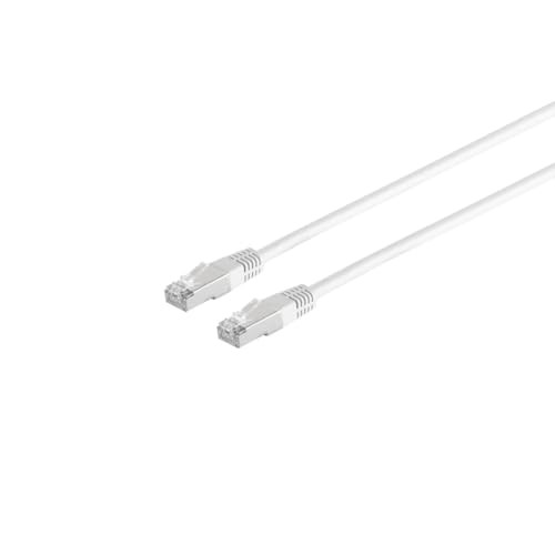 Goobay S-Conn Cat 6 S/FTP Netwerkkabel Wit, 1 m