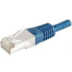 Dexlan Patchkabel Cat. 6A, F/UTP, blau, 0,15 m