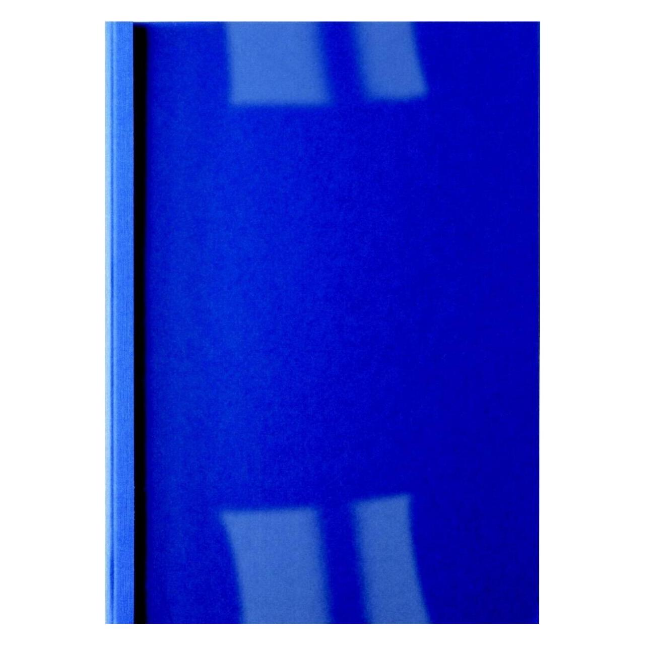 GBC LeatherGrain Thermo-Bindemappen A4 100 Stk. - 3 mm, blau (IB451010)