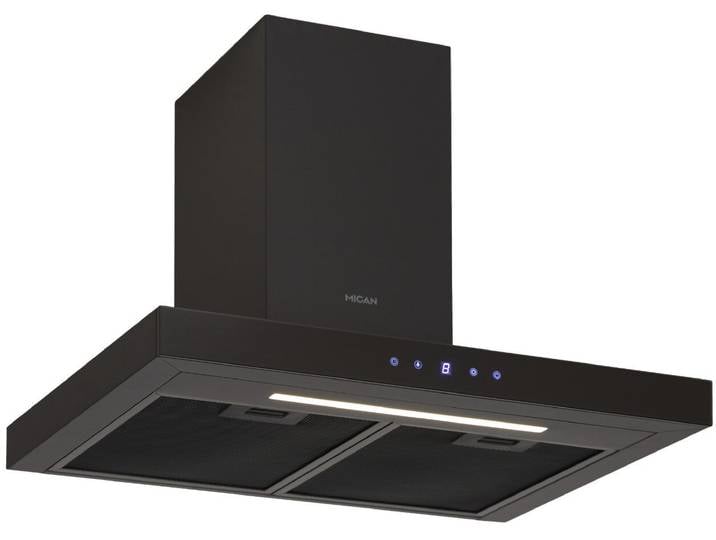 Mican Wandhaube TSHA530TMF, schwarz, Materialmix