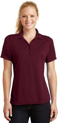 Sport-Tek L475 Women's Dry Zone Raglan Accent Polo Shirt in Maroon size 3XL   Polyester