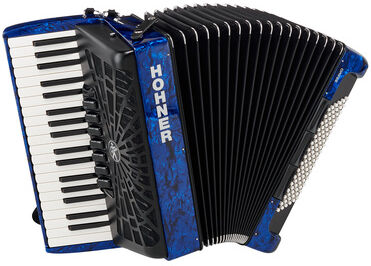 Hohner Bravo III 96 silent key blue Blau