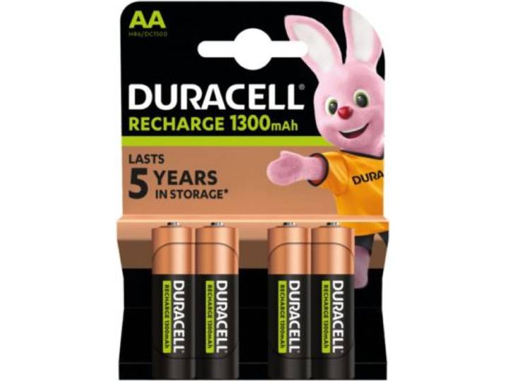 Duracell - Pile Rechargeable Aa/Lr06 Plus Power 1300 Mah, X4