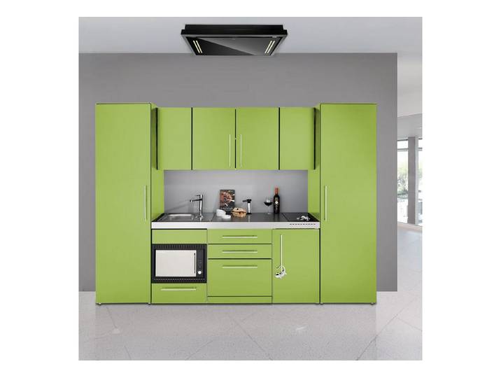 Stengel Küchenzeile 300 cm Küchenblock mit Elektrogeräten, Exklusive Metallküche, Luxuriöses Design, langlebige Materialien, top Komfort.