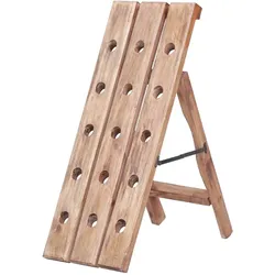 vidaXL Weinregal für 15 Flaschen 26x50x70 cm Altholz Massiv