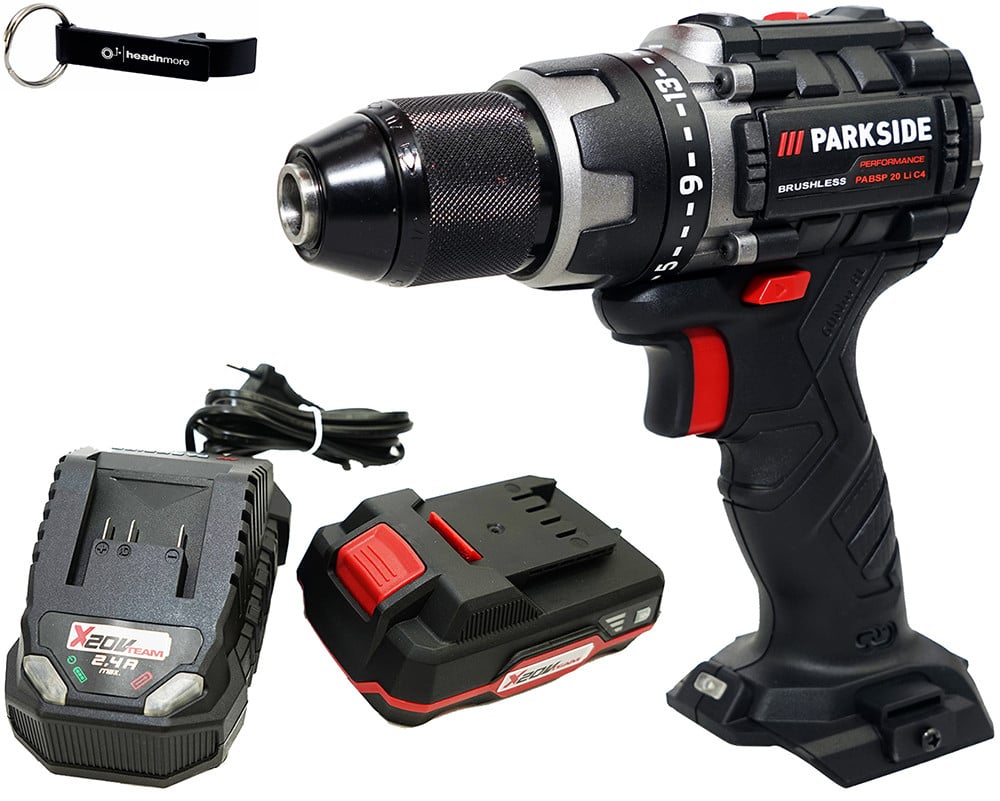 PARKSIDE PERFORMANCE 20V accu-boormachine en schroefmachine PABSP 20-Li inclusief 2Ah accu en 2,4A oplader