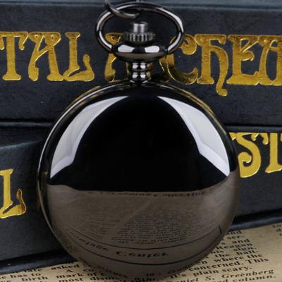 ModernMart Luxury Gold Pocket Watch Gift Set With Quartz Movement And Chain Pendant black