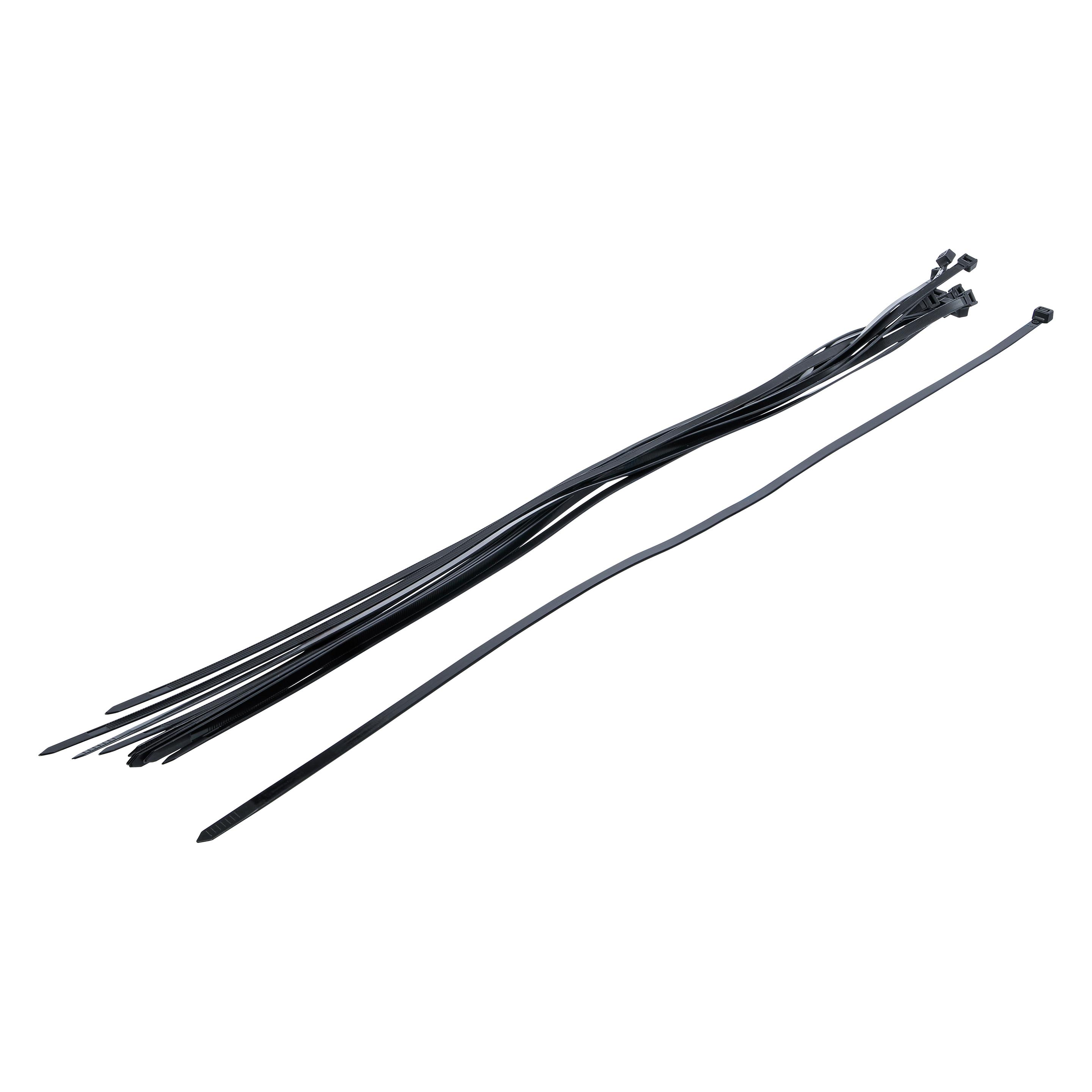 BGS Kabelbinder-Sortiment schwarz 8,0 x 700 mm 10-tlg. (700 mm, 10 Stk.) (80773)
