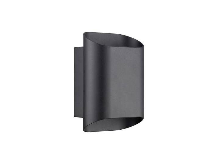 Nordlux Aussenwandleuchte Nico, Schwarz, Metall, rund, 23x9.5x15.5 cm, Lampen & Leuchten, Außenbeleuchtung, Außenleuchten