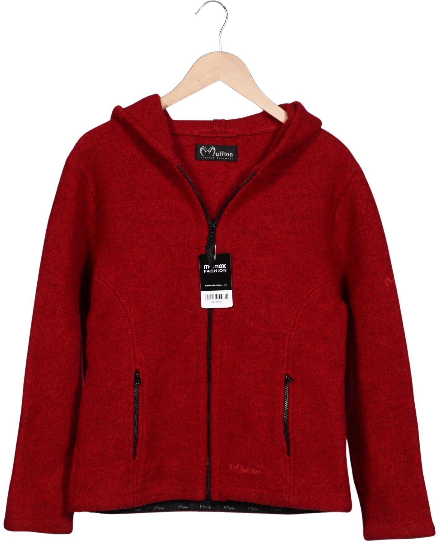 Mufflon Damen Jacke, Rot, Gr. S, Schurwolle - Second Hand